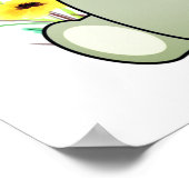 Niedlicher Koala-Bär mit Blume Poster (Ecke)