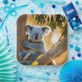 Niedlicher Koala-Bär Pappteller (Party)