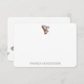 Niedlicher Koala Bär Personalisiert Kids Stationie Dankeskarte (Vorne/Hinten)