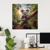 Niedlicher Koala-Bär Poster (Heimbüro)