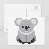 Niedlicher Koala-Bär Postkarte (Vorne/Hinten)