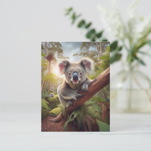 Niedlicher Koala-Bär Postkarte (Stehend Vorderseite)
