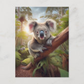 Niedlicher Koala-Bär Postkarte (Vorderseite)