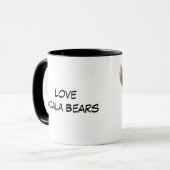 Niedlicher Koala-Bär Schlafen Tasse (Vorderseite Links)