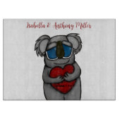 Niedlicher Koala-Bär Schneidebrett (Vorderseite)