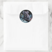 NIEDLICHER KOALA-BAR-STICKER RUNDER AUFKLEBER (Tasche)