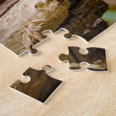 Niedlicher Koala-Bär und Baby sitzen auf Eukalypyu Puzzle (Seite)