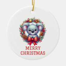 Niedlicher Koala Bär Weihnachten