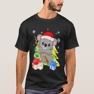 Niedlicher Koala-Bär Weihnachten mit Weihnachten T-Shirt