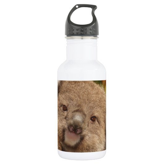 Niedlicher Koala-Bären Aussi Edelstahlflasche (Vorderseite)