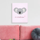 Niedlicher Koala Bear Australien Liebe pink Leinwanddruck (Insitu (Wohnzimmer))