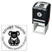 Niedlicher Koala Bear Australien Name Rücksendeadr Permastempel (Beispiel)