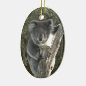 Niedlicher Koala, der einen Baum klettert Keramikornament (Links)
