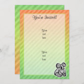 Niedlicher Koala-Entwurf Einladung (Vorne/Hinten)