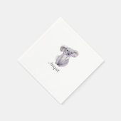Niedlicher Koala Foliage Cocktail Serviette (Ecke)