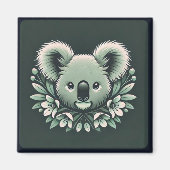 Niedlicher Koala-Gesichtsmagnet Magnet (Vorne)