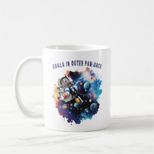 Niedlicher Koala im äußeren Pfoten-Raum, Koala-Ast Kaffeetasse