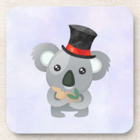 Niedlicher Koala in einem schwarzen Top Hat