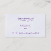 Niedlicher Koala in einem schwarzen Top Hat Visitenkarte (Rückseite)