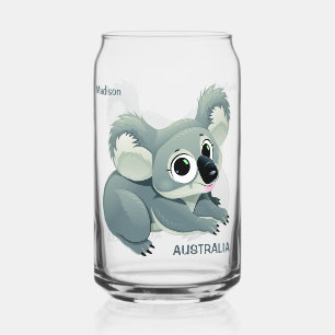 Niedlicher Koala individuelle Name & Text Dosenglas