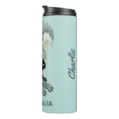 Niedlicher Koala individuelle Name & Textwäscher Thermosbecher (Nach rechts gedreht)