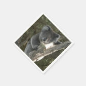 Niedlicher Koala Klettergarten Serviette (Ecke)