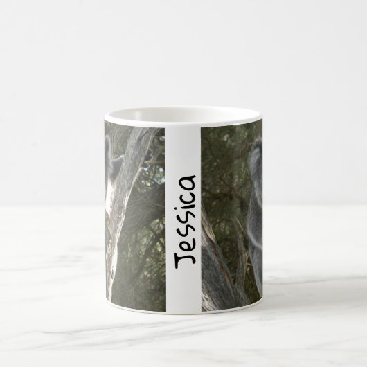 Niedlicher Koala Klettern einer Baumkaffee-Tasse Kaffeetasse (Mittel)