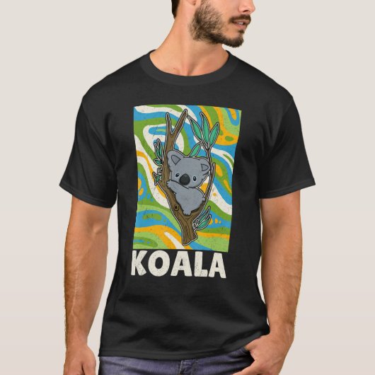Niedlicher Koala Koala Biologe Australien 14 T-Shirt (Vorderseite)