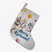 Niedlicher Koala Merry Koalamus Strumpf Kleiner Weihnachtsstrumpf (Vorderansicht (hängend))