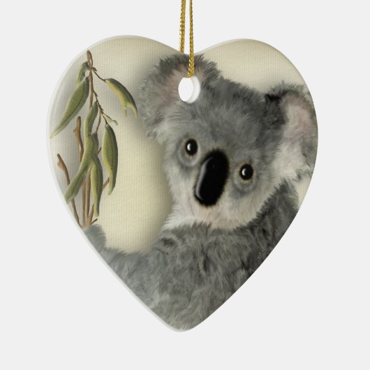 Niedlicher Koala personalisiert Keramikornament (Rechts)