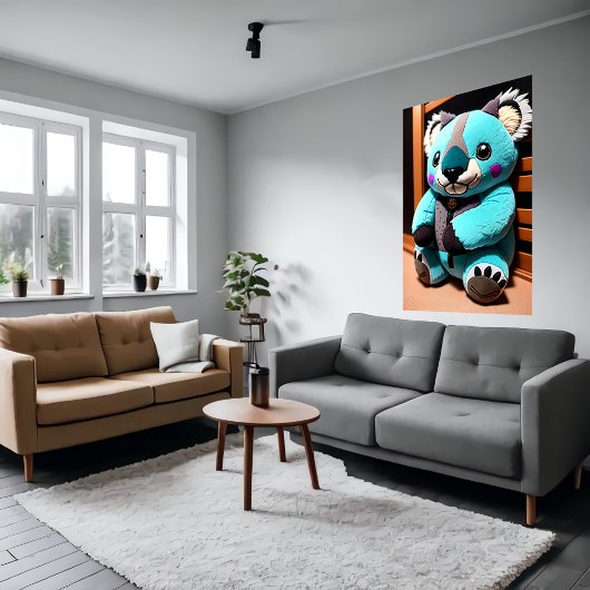 Niedlicher Koala-Plüsch | Art der AI Poster