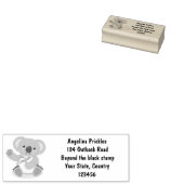 Niedlicher koala schwingender Cartoon Illustration Gummistempel (Stempel)