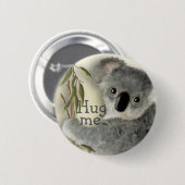 Niedlicher Koala umarmen mich Button (Vorne & Hinten)