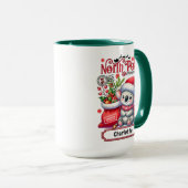 Niedlicher Koala Weihnachten Personalisierter Name Tasse (VorderseiteRechts)