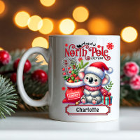 Niedlicher Koala Weihnachten Personalisierter Name