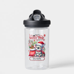 Niedlicher Koala Weihnachten Personalisierter Name Trinkflasche