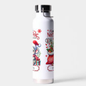 Niedlicher Koala Weihnachten Personalisierter Name Trinkflasche (Links)