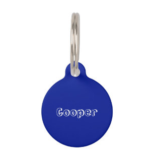 Niedlicher Kobalt-Blau-individuelle Name Kontaktin Haustiermarke
