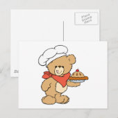 Niedlicher Koch Baker Bear Postkarte (Vorne/Hinten)