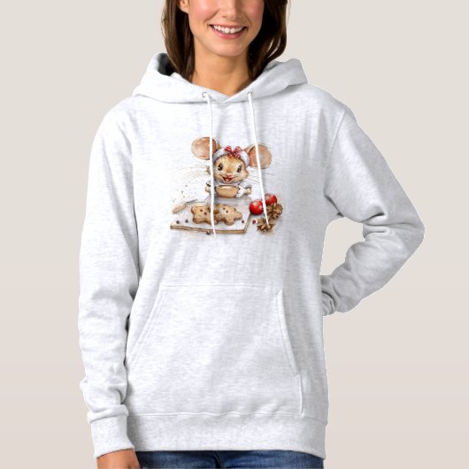 Niedlicher Koch der Weihnachtsmäuse Hoodie (Vorderseite)