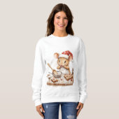 Niedlicher Koch der Weihnachtsmäuse Sweatshirt (Vorne ganz)