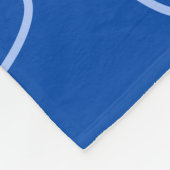 Niedlicher Koch Ducky Kazoo Blue Circles Fleecedecke (Ecke)