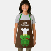 Niedlicher Koch Frosch Cartoon Kinderwagen Schürze (Insitu)