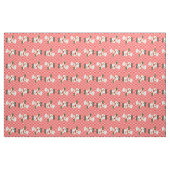 Niedlicher Koch im Hintergrund eines roten Karos Stoff (Fat Quarter (45,7 x 55,9 cm))