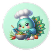 Niedlicher Koch Keramikknauf (Vorderseite)