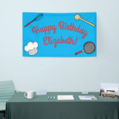 Niedlicher Koch Kochen Kinder 1 Geburtstag Party Banner (Messeveranstaltung)
