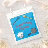 Niedlicher Koch Kochen Kinder 1 Geburtstag Party Geschenktütchen (Ausgeschnitten)
