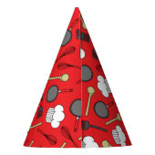 Niedlicher Koch Kochen Kinder 1 Geburtstag Party Partyhütchen (Rückseite)