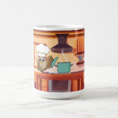 Niedlicher Koch Kuchen Kochen in Küche Kaffeetasse (Mittel)