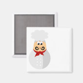 Niedlicher Koch Magnet zum Personalisieren (Vorderseite/Rückseite)